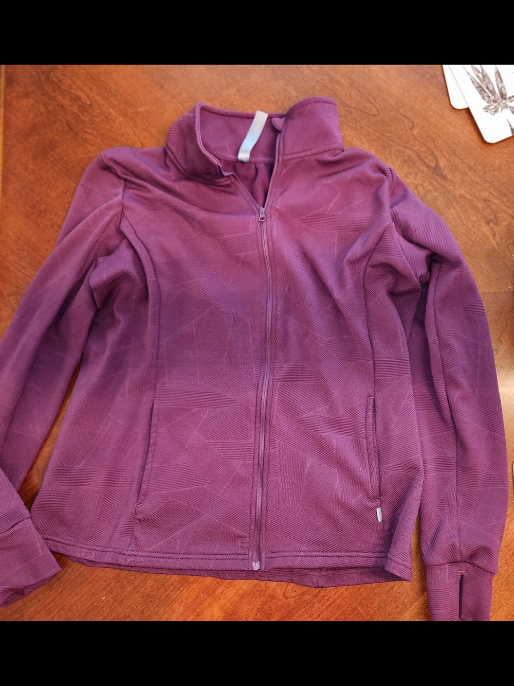 Mondetta Purple Full-Zip Athletic Jacket Large